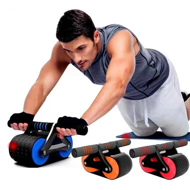 Premium dual-wheel abdominal roller for effective core strengthening exercises