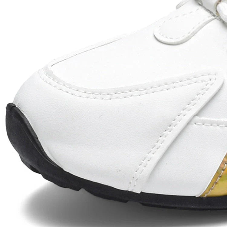 Stylish lace-up sneakers with colorblock design, breathable mesh, and non-slip sole for active men