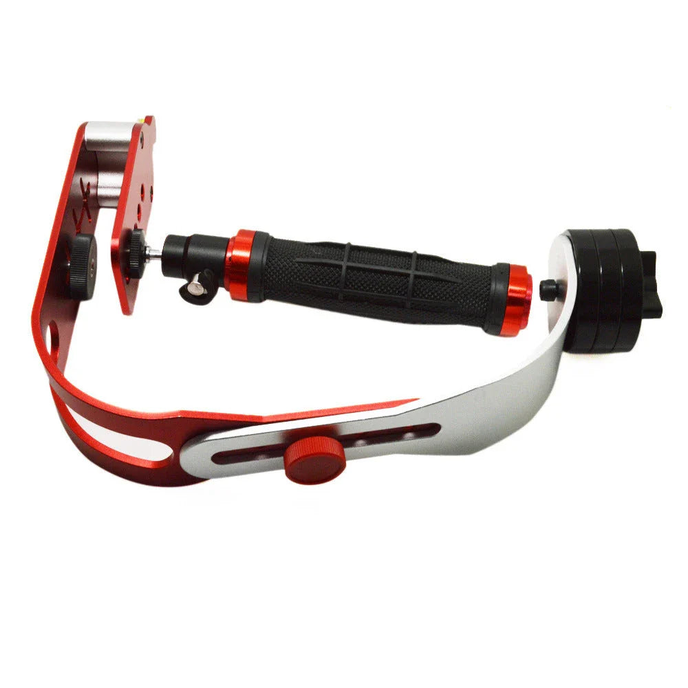A versatile handheld stabilizer for mobile phones and action cameras, enabling smooth and stable video capture.