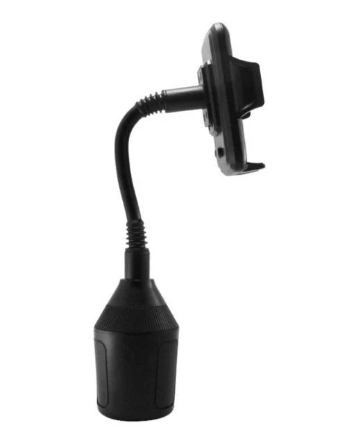 Versatile car cup holder and phone mount with 360-degree rotation and durable ABS construction