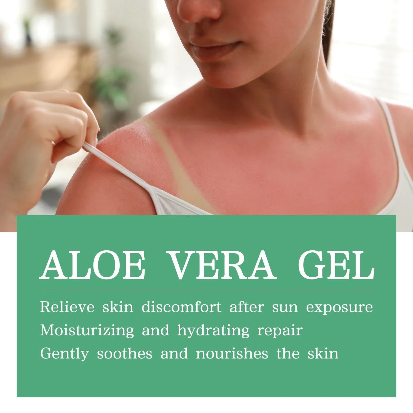 Luxurious tanning gel with aloe vera and wheat extracts for a natural, long-lasting sun-kissed glow