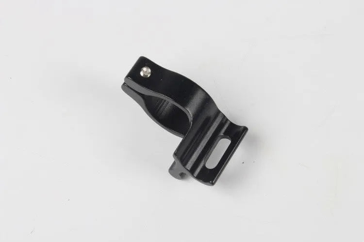 Black aluminium alloy vehicle clamp ring with steel frame measuring 28.6mm diameter