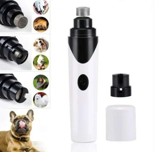Powerful electric pet nail grinder with low-vibration motor for gentle, stress-free nail trimming