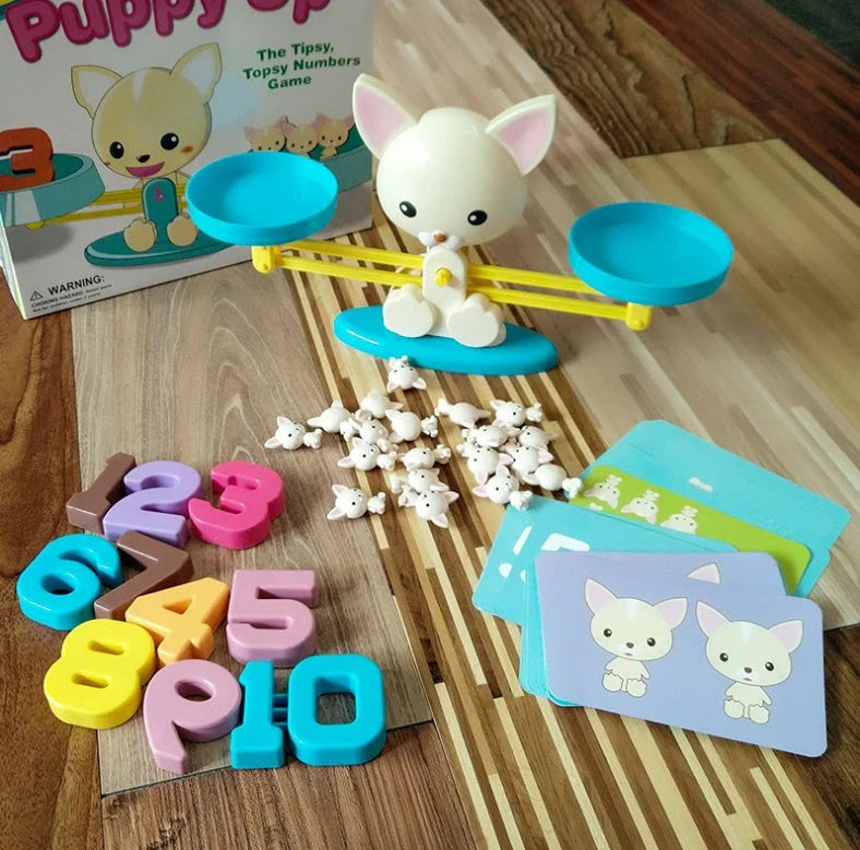 Engaging early math learning toys with colorful digital characters, including monkeys, penguins, and other animals, designed to teach preschoolers essential numeracy skills through interactive play.