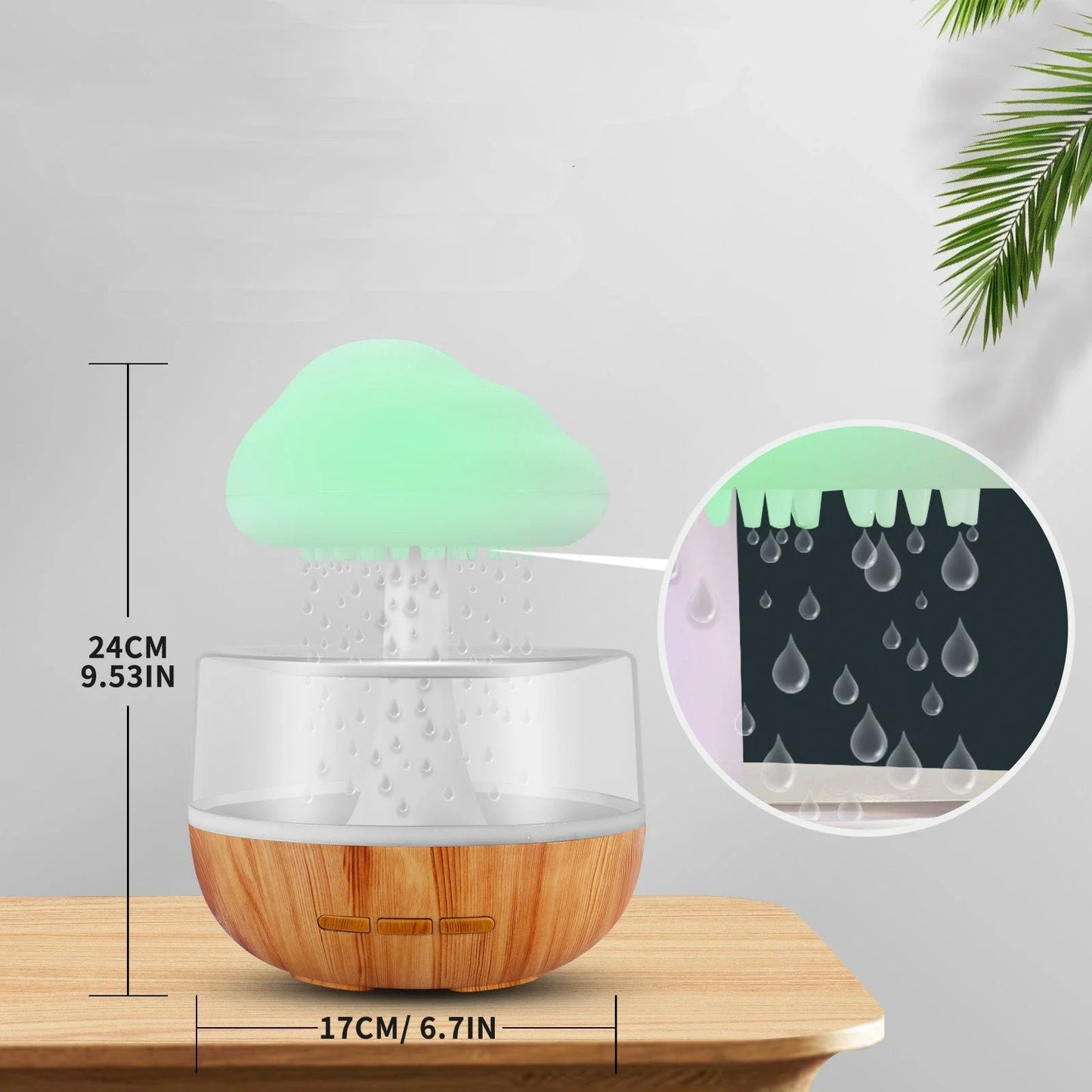 Soothing Cloud Humidifier with Relaxing Mood Lighting, Compact and Portable Design for Home or Office Use