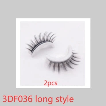 Glamorous 3D mink-inspired false eyelashes in various styles and packaging