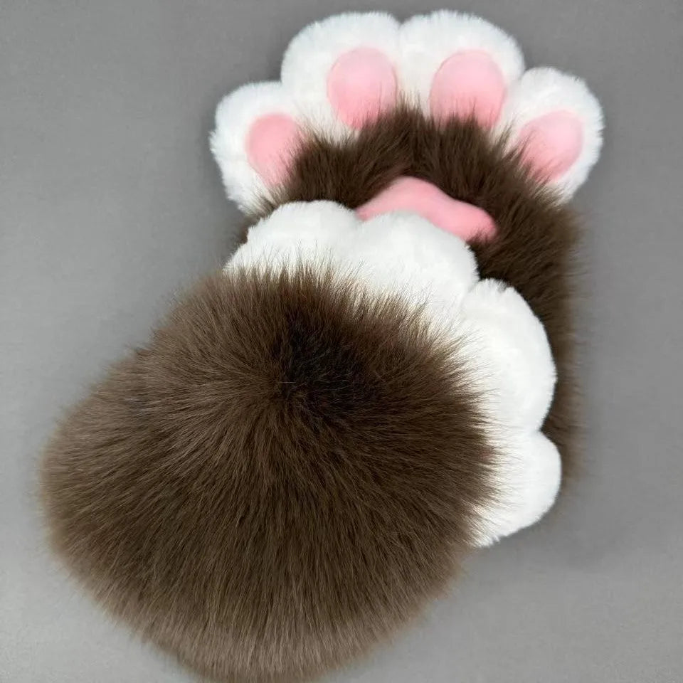 Colourful animal claw cosplay gloves in free size with nylon material and 11 colour options