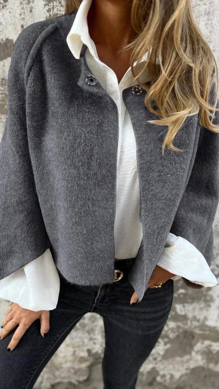 Premium batwing sleeve cardigan in a range of autumnal colours