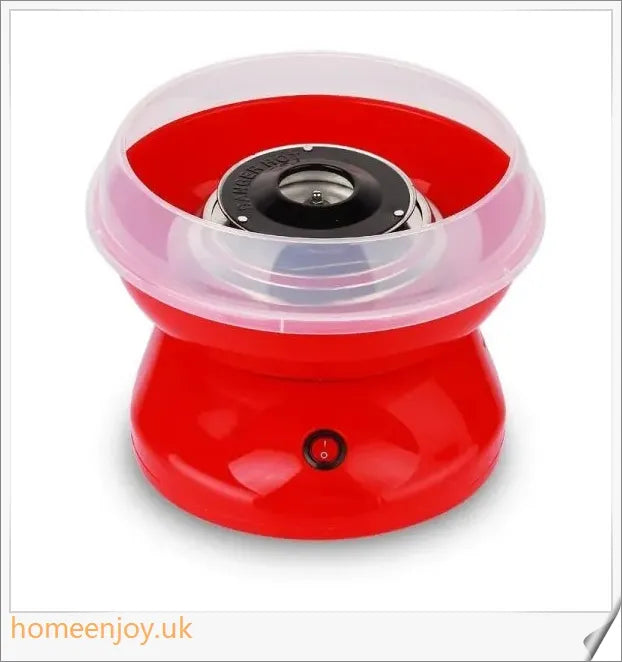 A cotton candy maker in various colours, capable of quickly and effortlessly producing fluffy, delectable cotton candy treats.