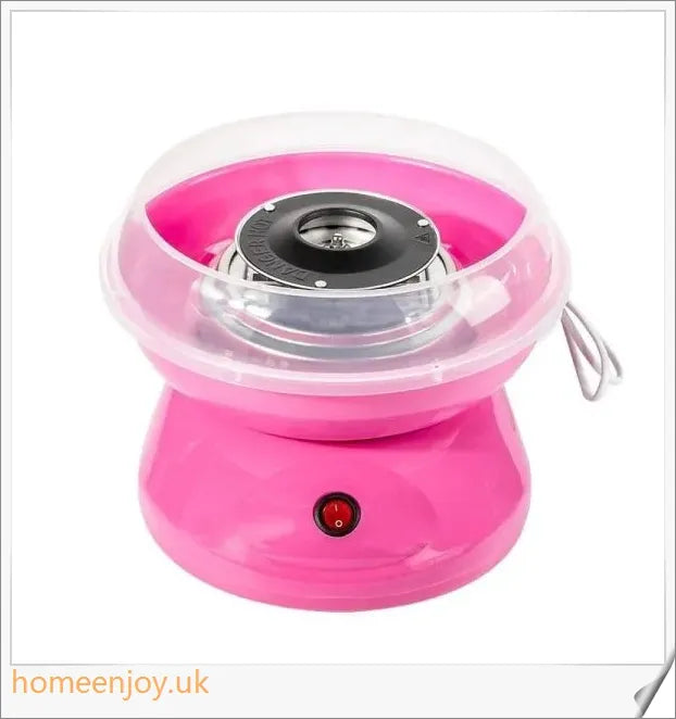 A cotton candy maker in various colours, capable of quickly and effortlessly producing fluffy, delectable cotton candy treats.