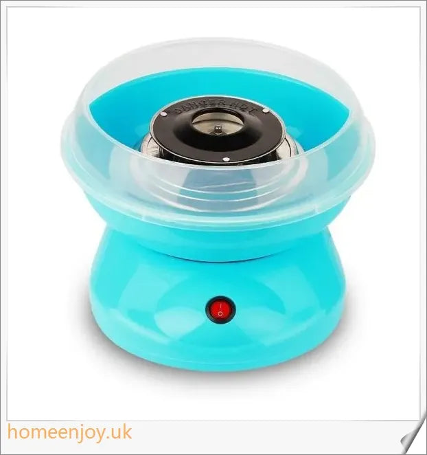 A cotton candy maker in various colours, capable of quickly and effortlessly producing fluffy, delectable cotton candy treats.