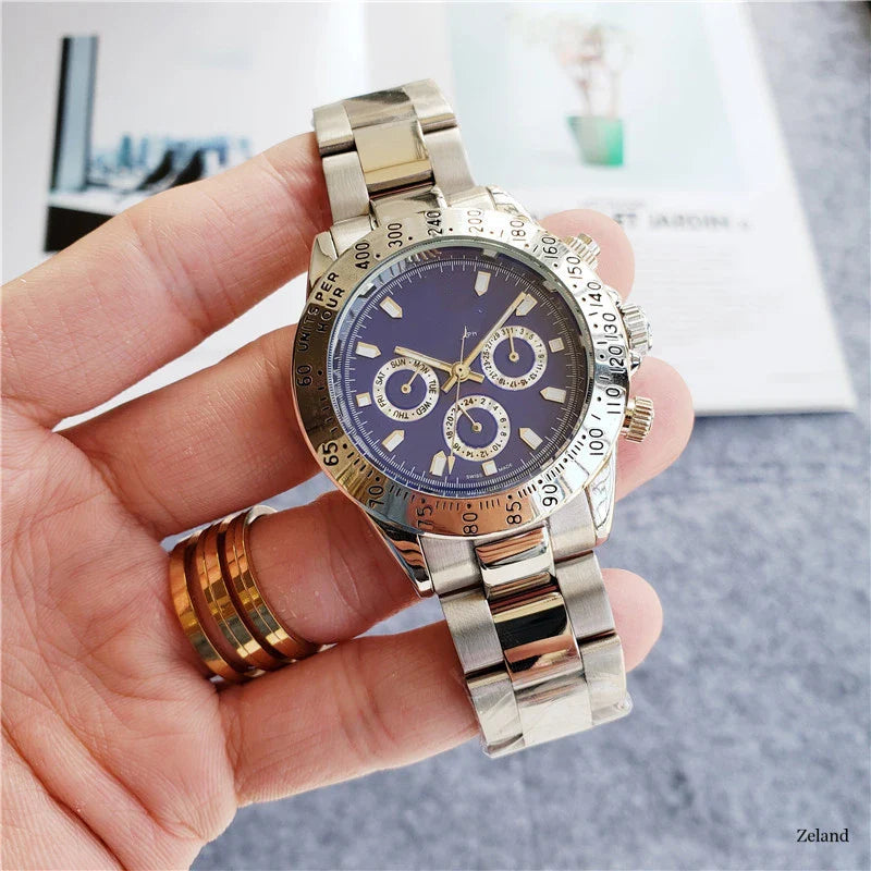 6-pin Automatic Mechanical Watch with calendar display and 24-hour indication, crafted with premium materials for enduring style and performance.
