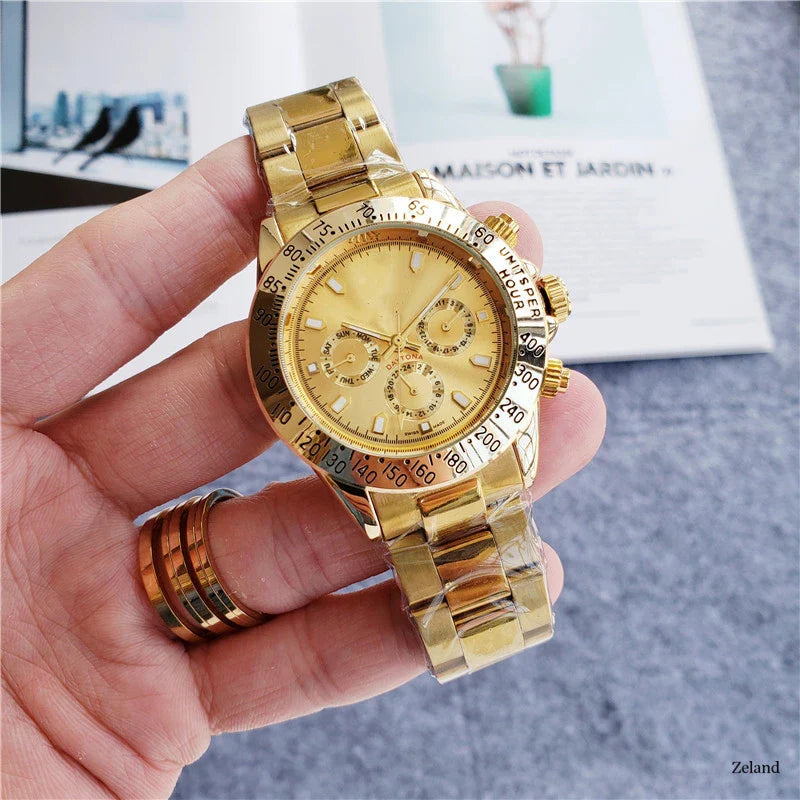 6-pin Automatic Mechanical Watch with calendar display and 24-hour indication, crafted with premium materials for enduring style and performance.
