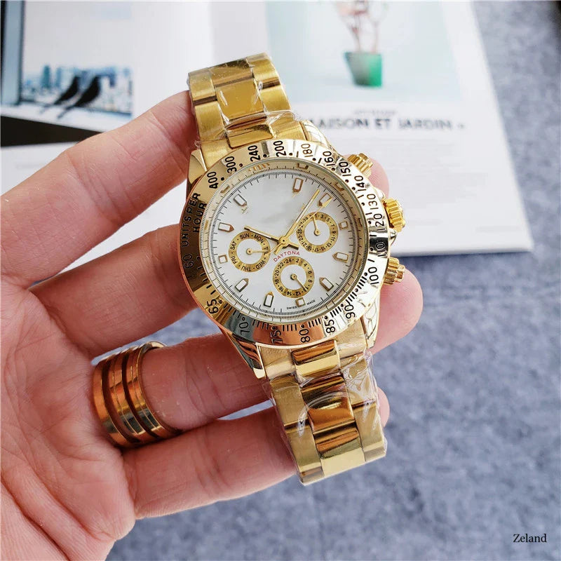 6-pin Automatic Mechanical Watch with calendar display and 24-hour indication, crafted with premium materials for enduring style and performance.