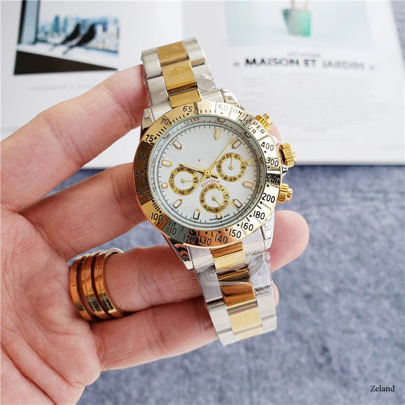 6-pin Automatic Mechanical Watch with calendar display and 24-hour indication, crafted with premium materials for enduring style and performance.