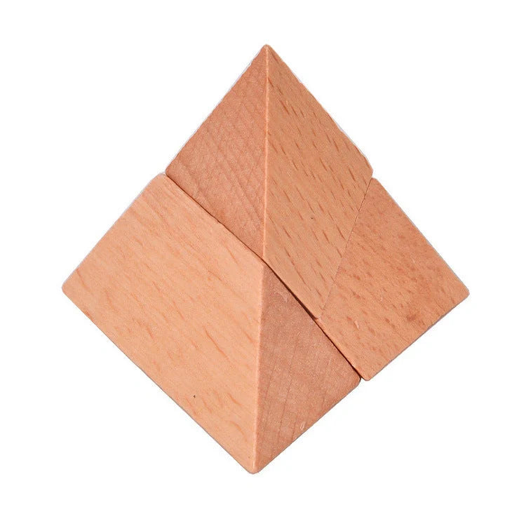 Wooden Kongming Lock Puzzle: A captivating toy that showcases the ingenious craftsmanship of ancient Chinese architecture