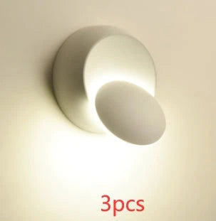 Stylish LED Moon Bedside Lamp with Sleek Iron Shade and Warm Ambient Glow