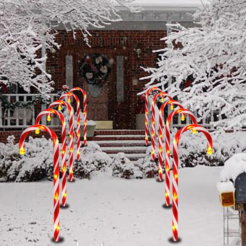 Enchanting acrylic snowflake garden lights that automatically illuminate your outdoor space with a warm, soft glow