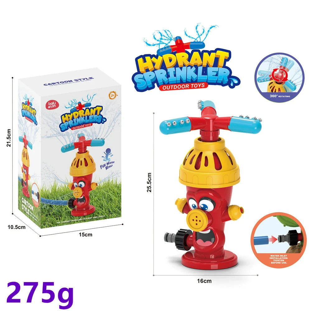 Playful backyard water sprinkler with adorable cactus design, perfect for summer fun and outdoor entertainment