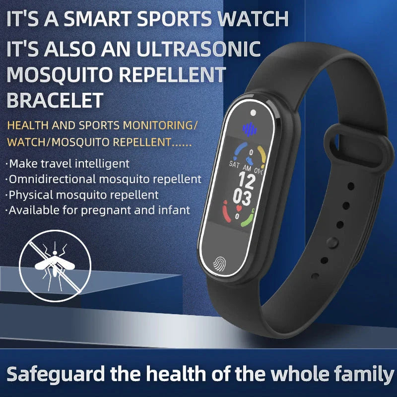 Homeenjoy Portable Ultrasonic Mosquito Repellent Bracelet with USB Charging