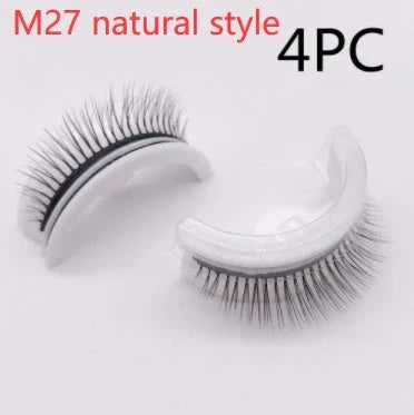 Glamorous 3D mink-inspired false eyelashes in various styles and packaging