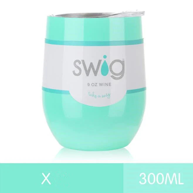 Premium 9 oz stainless steel insulated tumbler with secure lid, available in multiple vibrant colors