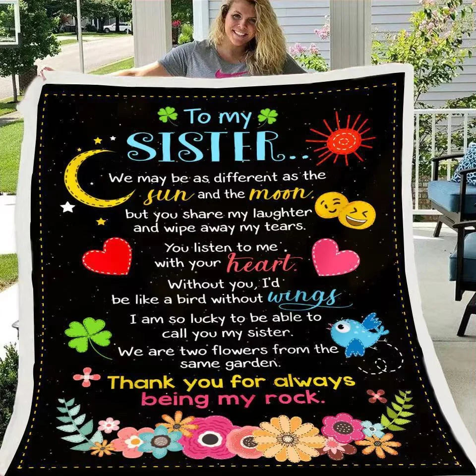Digital Printed Flannel Blanket with Lamb Velvet Touch in various sizes