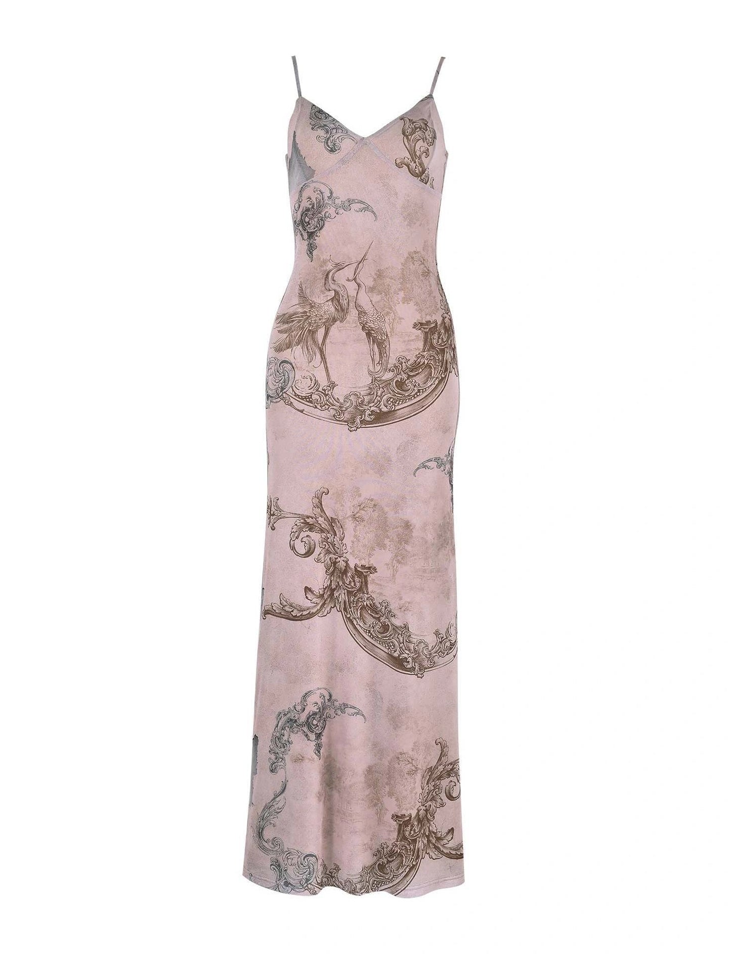 Y2K floral print summer slip dress for women in various colours