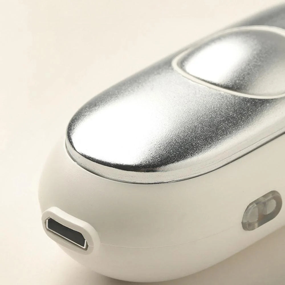 Hand-held micro-current sleep aid device for natural insomnia and anxiety relief