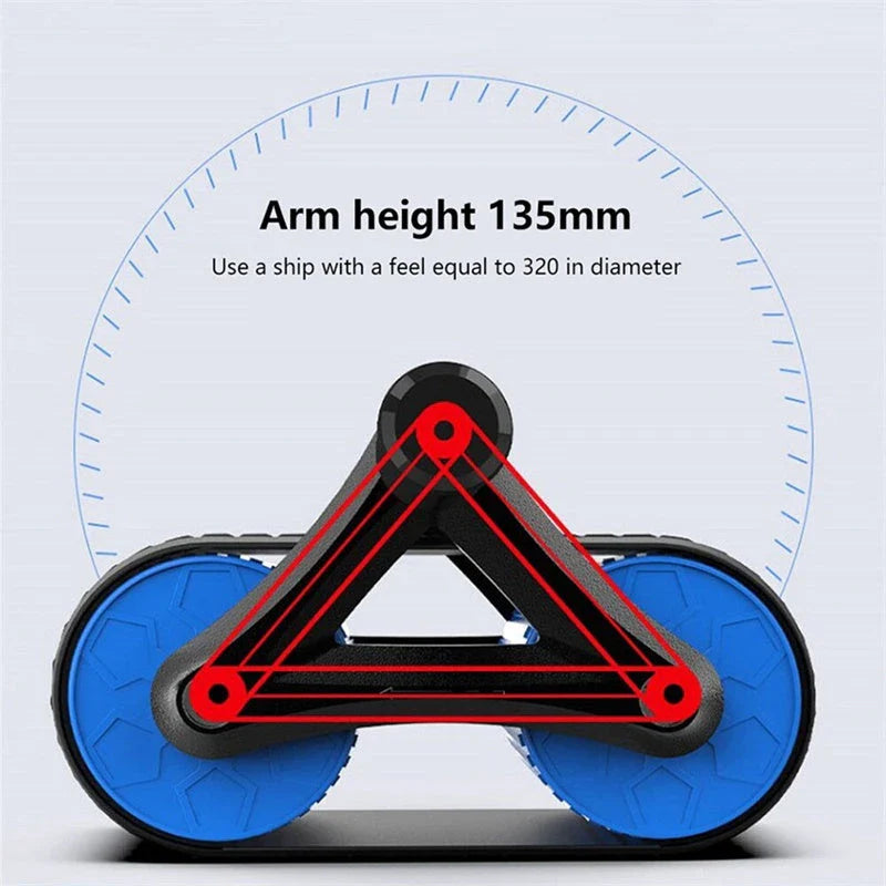 Premium dual-wheel abdominal roller for effective core strengthening exercises