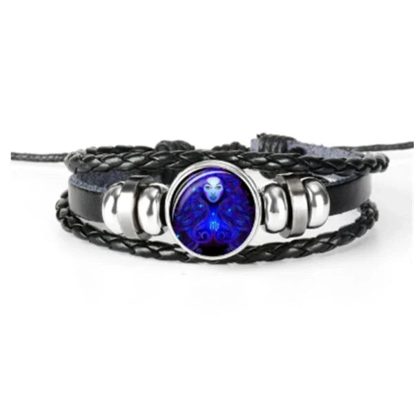 Zodiac Constellation Bracelet in Braided Design for Men, Women, and Kids