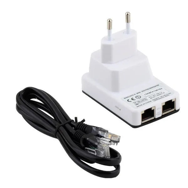Compact white 300Mbps Wireless-N mini router with two LAN ports and WPS button