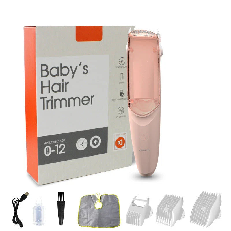 Premium Ceramic Baby Hair Clipper with Rechargeable and Waterproof Design