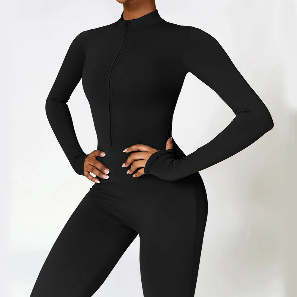 Versatile moisture-wicking jumpsuit in a variety of vibrant colors, designed for active lifestyles