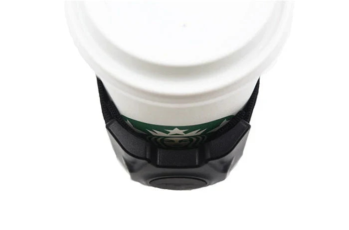 Magnetic water bottle holder in black, blue, and green colors, featuring a silicone cup that can securely attach to any metal surface.