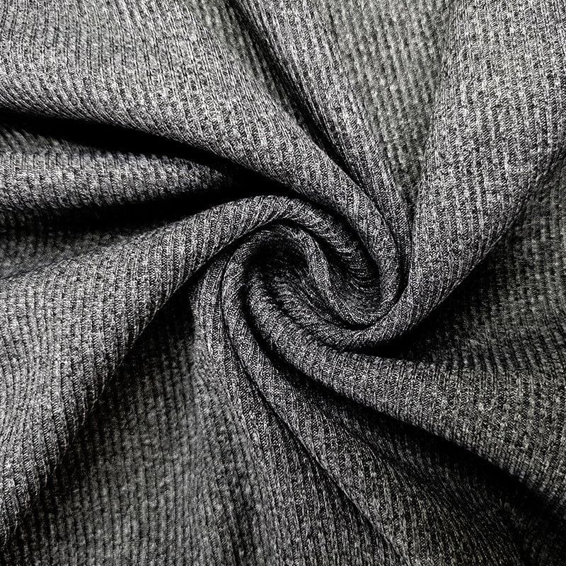 Elegant ribbed long sleeve top in various colours, including light grey, dark grey, white, black, khaki, and army green.
