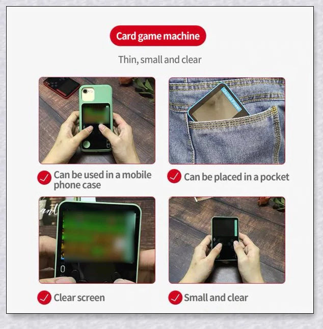 Tinytendo (400 Games Built In) - A compact handheld console with a vibrant 3-inch screen and 500 classic retro games built-in