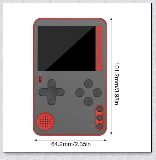 Tinytendo (400 Games Built In) - A compact handheld console with a vibrant 3-inch screen and 500 classic retro games built-in