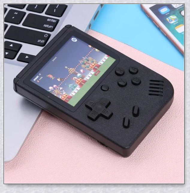 Tinytendo (400 Games Built In) - A compact handheld console with a vibrant 3-inch screen and 500 classic retro games built-in