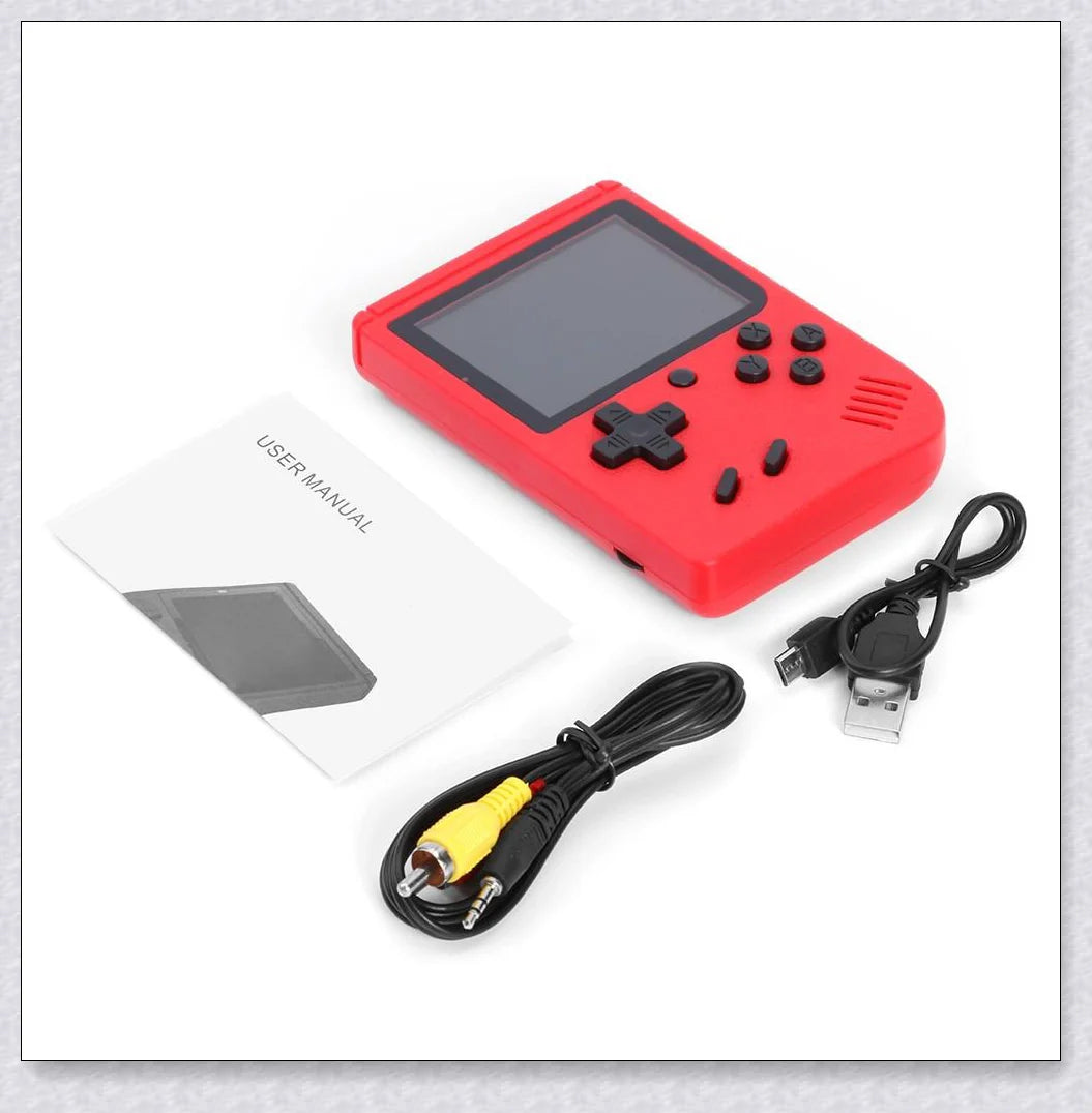 Tinytendo (400 Games Built In) - A compact handheld console with a vibrant 3-inch screen and 500 classic retro games built-in