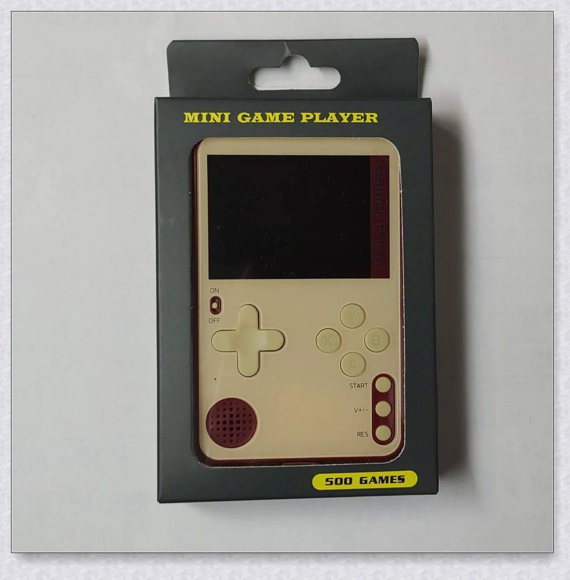 Tinytendo (400 Games Built In) - A compact handheld console with a vibrant 3-inch screen and 500 classic retro games built-in