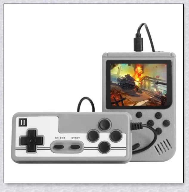 Tinytendo (400 Games Built In) - A compact handheld console with a vibrant 3-inch screen and 500 classic retro games built-in