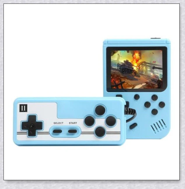 Tinytendo (400 Games Built In) - A compact handheld console with a vibrant 3-inch screen and 500 classic retro games built-in