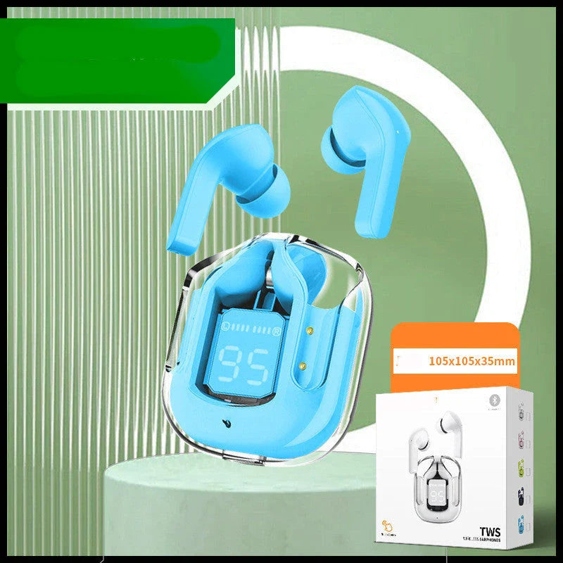 Wireless Bluetooth Earbuds with Digital Display, Noise Reduction, and Long Battery Life