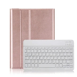 10.2 inch iPad smart case with removable Bluetooth keyboard in various colours