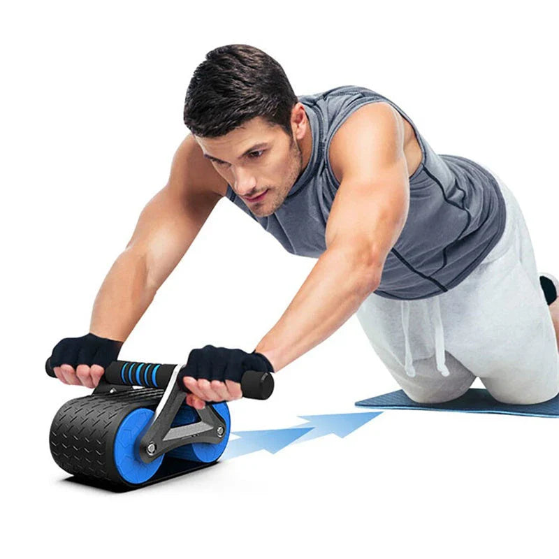 Premium dual-wheel abdominal roller for effective core strengthening exercises