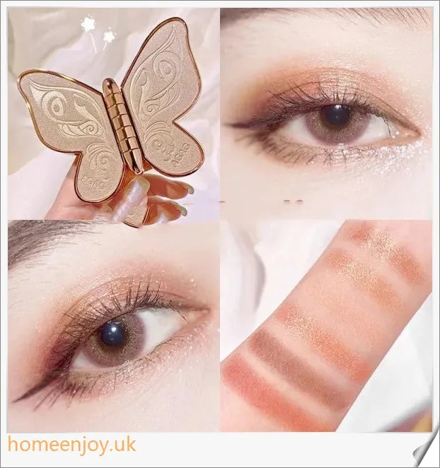 Homeenjoy_UK Butterfly Glitter Matte Eyeshadow Palette