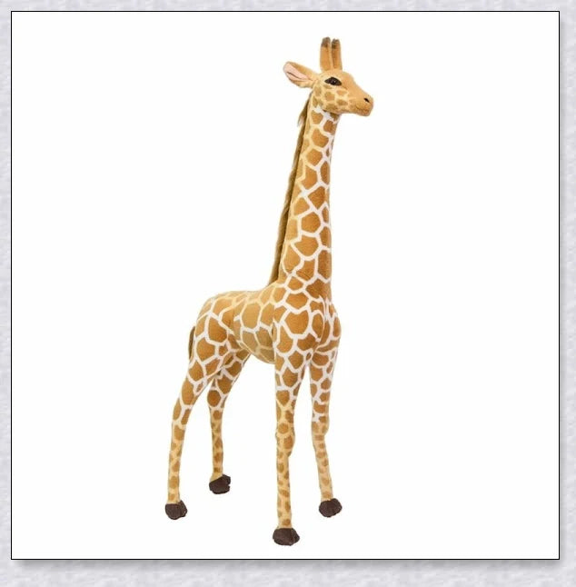 Huge soft and cuddly giraffe plush toy in various sizes for children's bedroom decor and playtime