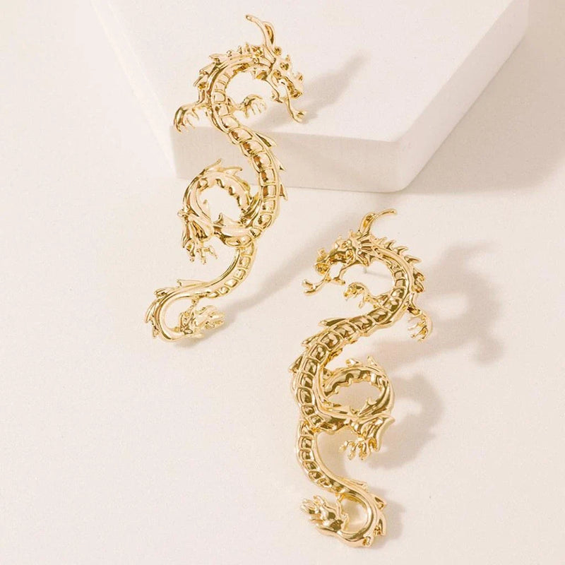 Homeenjoy_UK Magnificent Dragon Stud Earrings