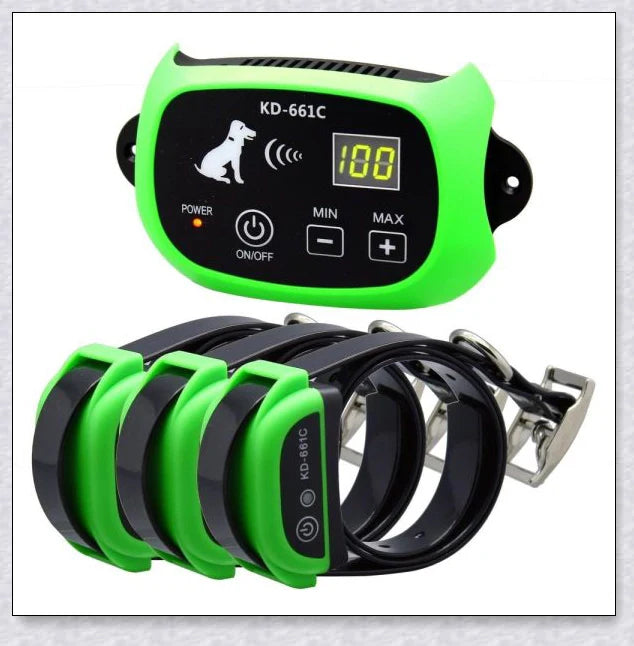Wireless Electric Dog Fence - Invisible Dog Fence with Shock Collar for safe pet containment and training